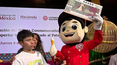Pato Merlín llega a la Lotería Nacional con billete conmemorativo