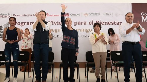 Claudia Sheinbaum encabeza en Durango entrega de viviendas