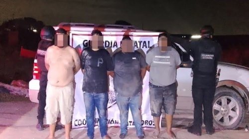 Detienen a cuatro hombres con presunta marihuana en Matamoros