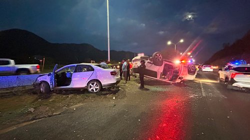 Accidente en carretera nacional deja cuatro lesionados 
