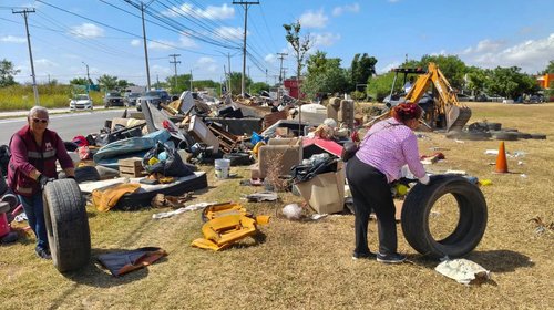 Encabeza Beto Granados jornada de limpieza en Matamoros