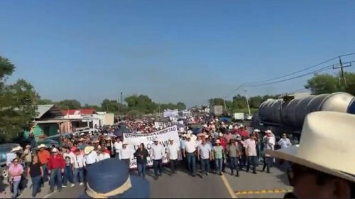 Marchan en Tamaulipas por libertad de Octavio Leal