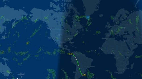 Avión que traslada a Farías hace escala en Cali