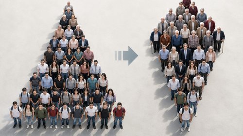 Población en edad laboral cae 20% en los últimos 10 años