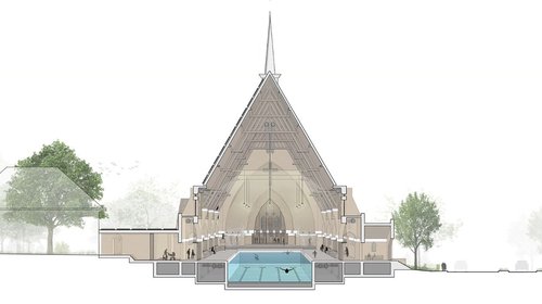 Antigua iglesia será transformada en una piscina pública
