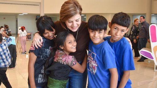 Fortalece DIF el desarrollo niños de Casa Puente con exposición