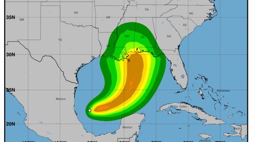 Depresión Tropical Nueve apunta a ser huracán en el Golfo