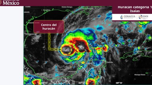 Isaías se intensifica a huracán categoría 1 en el Golfo