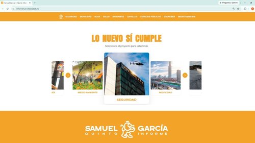 Comparte Estado sitio web para divulgar el informe de gobierno