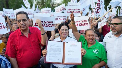 Respaldan PT y Verde a Liz Galicia en Santa Catarina
