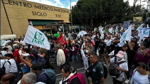 Disidentes del IMSS rechazan aumento salarial de 8%