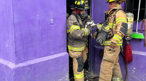Bomberos evitan propagación de incendio en casa de Ramos Arizpe
