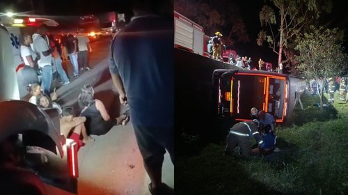 Accidente vial deja cuatro muertos y casi 60 heridos en Colombia