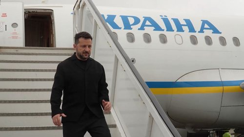 Avión de Zelensky estuvo a punto de ser alcanzado por dron