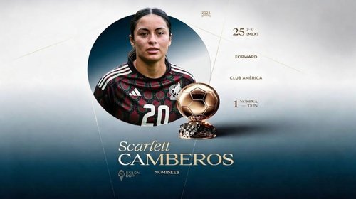 Scarlett Camberos, primera mexicana nominada al Balón de Oro 2026