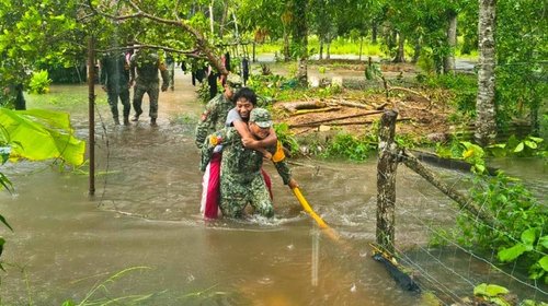 Mantienen activo Plan DN-III-E por inundaciones en Veracruz
