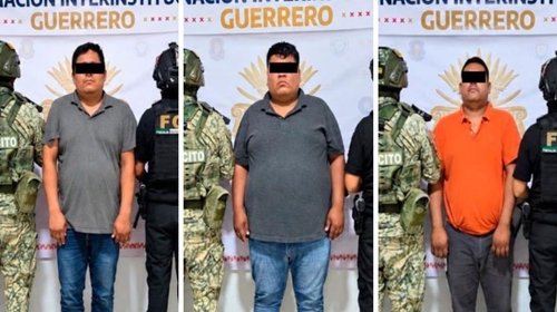 Aprehenden a tres integrantes de 'Los Tlacos' en Guerrero