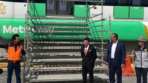 Arriba a Nuevo León el sexto tren para nuevas líneas del Metro