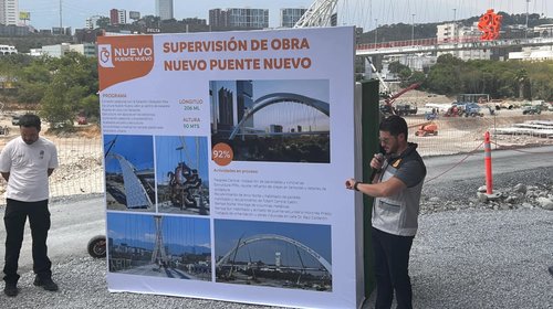Supervisa Samuel García avances de Puente Nuevo y La Virgen