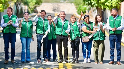 Lleva Riquelme pavimentación y apoyos sociales al ejido El Águila