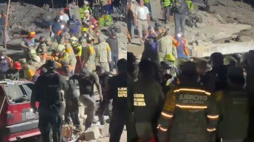 Ejército Mexicano salva con vida a niño tras sismos en Venezuela