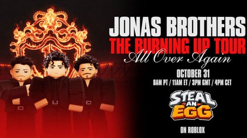 Llevan Jonas Brothers su concierto a Roblox este 31 de octubre