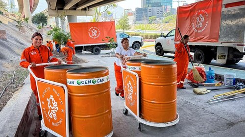 Retiran 40 toneladas de basura para mejorar imagen de Nuevo León