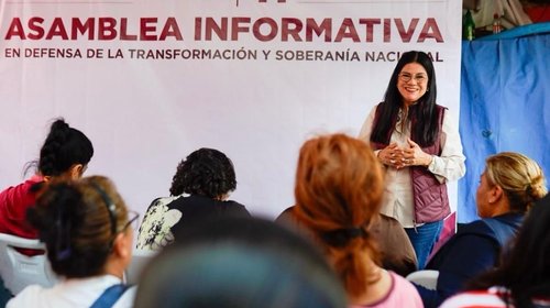 Lleva Liz Galicia asambleas informativas a simpatizantes de la 4T