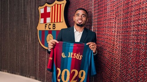 Gabriel Jesus llega al FC Barcelona y firma hasta 2029