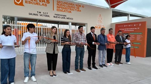 Inauguran nueva secundaria en Salinas Victoria