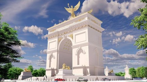 Trump alista construcción de arco de triunfo en Washington