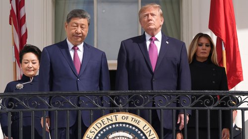 Recibe Trump a Xi en la Casa Blanca para una cena de Estado