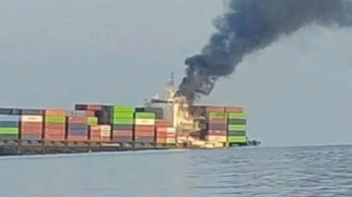 Irán confirma incendio de buque petrolero en estrecho de Ormuz