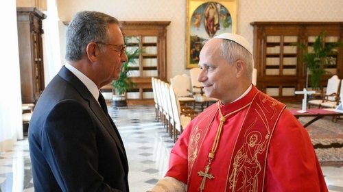 León XIV aborda el multilateralismo con el presidente de Portugal