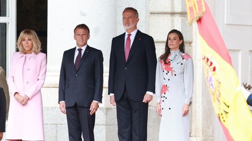 Emmanuel Macron inicia visita de Estado con los reyes de España