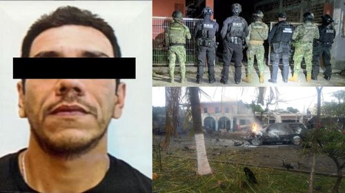 Capturan a 'Mando 20' por ataque con coche bomba en Michoacán