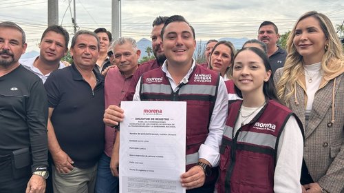 Manuel Guerra se registra para coordinación de Morena en García