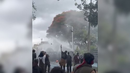 Marcha por agua limpia en Guadalajara deja detenidos y lesionados
