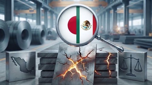 México abre investigación antidumping contra acero de Japón