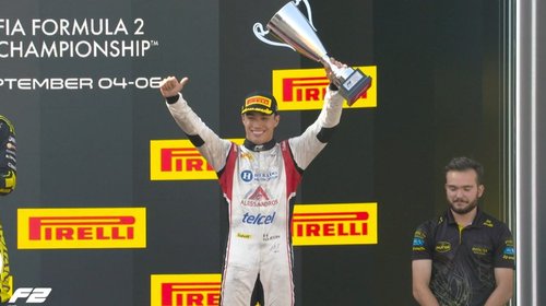 Noel León alcanza 3.º lugar en histórico podio de Monza en F2