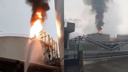 Pemex atiende incidente en terminal Pajaritos tras caída de rayo
