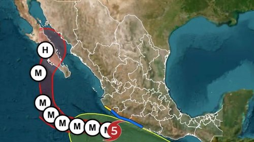 Vigilan acercamiento de Polo a península de Baja California Sur