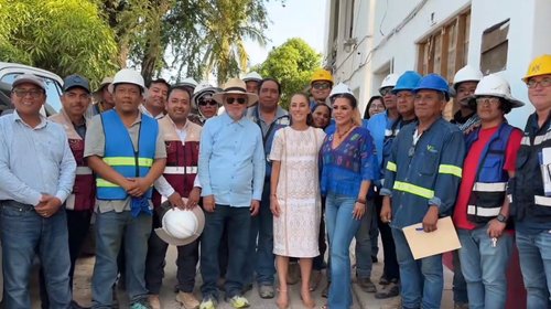 Presidenta supervisa red de saneamiento en Acapulco por huracanes