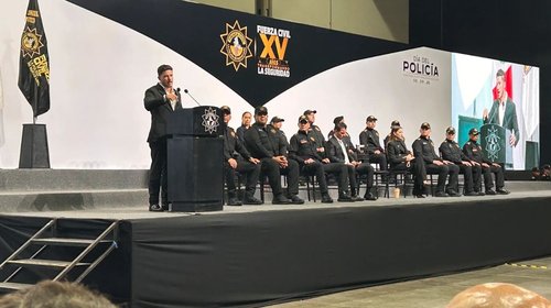 Presume gobernador blindaje de NL en aniversario de Fuerza Civil