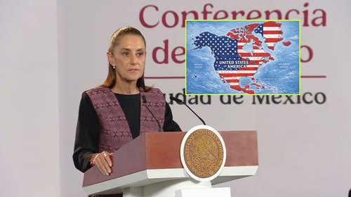México es libre y soberano, responde Sheinbaum a Trump por mapa