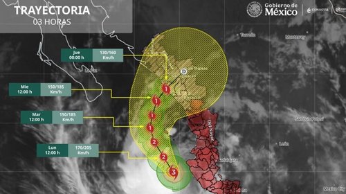 Se debilita Simon a categoría 2; mantiene alerta por lluvias