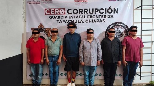 Procesan a seis por robo de nómina en Cacahoatán, Chiapas